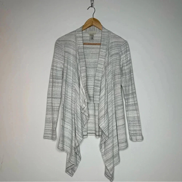 Witchery NEW! Grey Open Front Drape Cardigan Sweater Size Medium - Picture 1 of 8